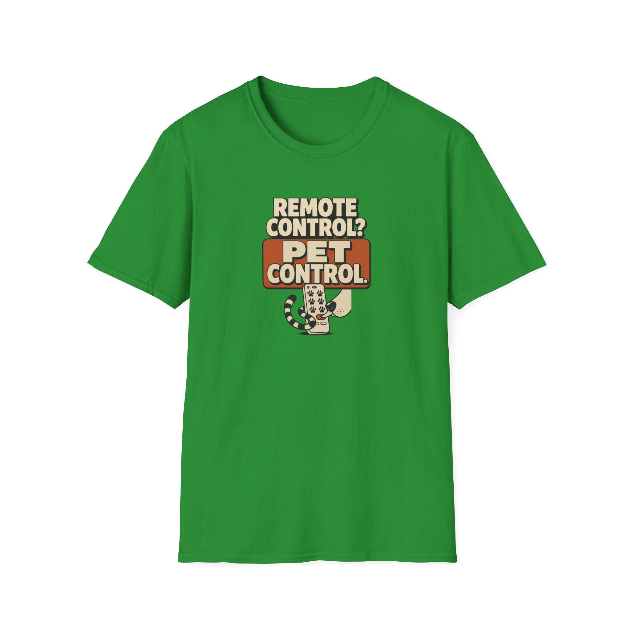 Pet Control T‑Shirt — "Remote Control? Pet Control." Retro Graphic Tee for Pet Lovers