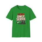 No Sit, Only Serve T-Shirt — Multi-Pet Household Tee
