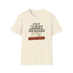 "All My Best Stories Have Paws" Vintage Library Card Pet Tee