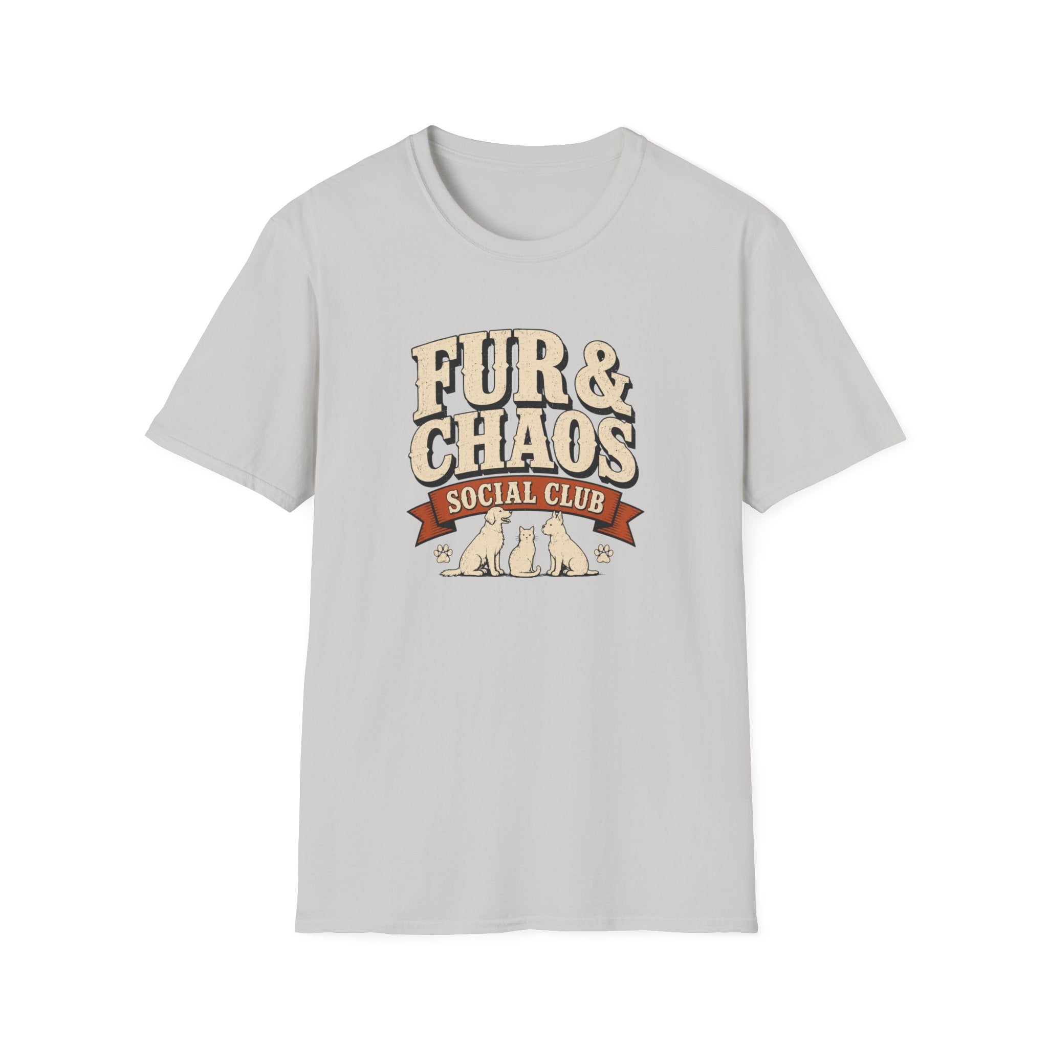Fur & Chaos Social Club T-Shirt — Funny Pet Lover Tee