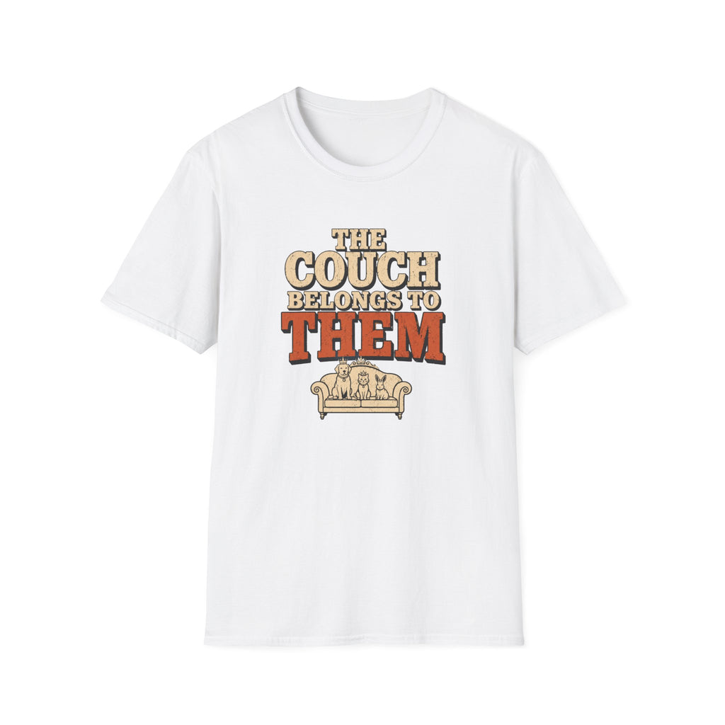 "The Couch Belongs to Them" Retro Graphic Tee