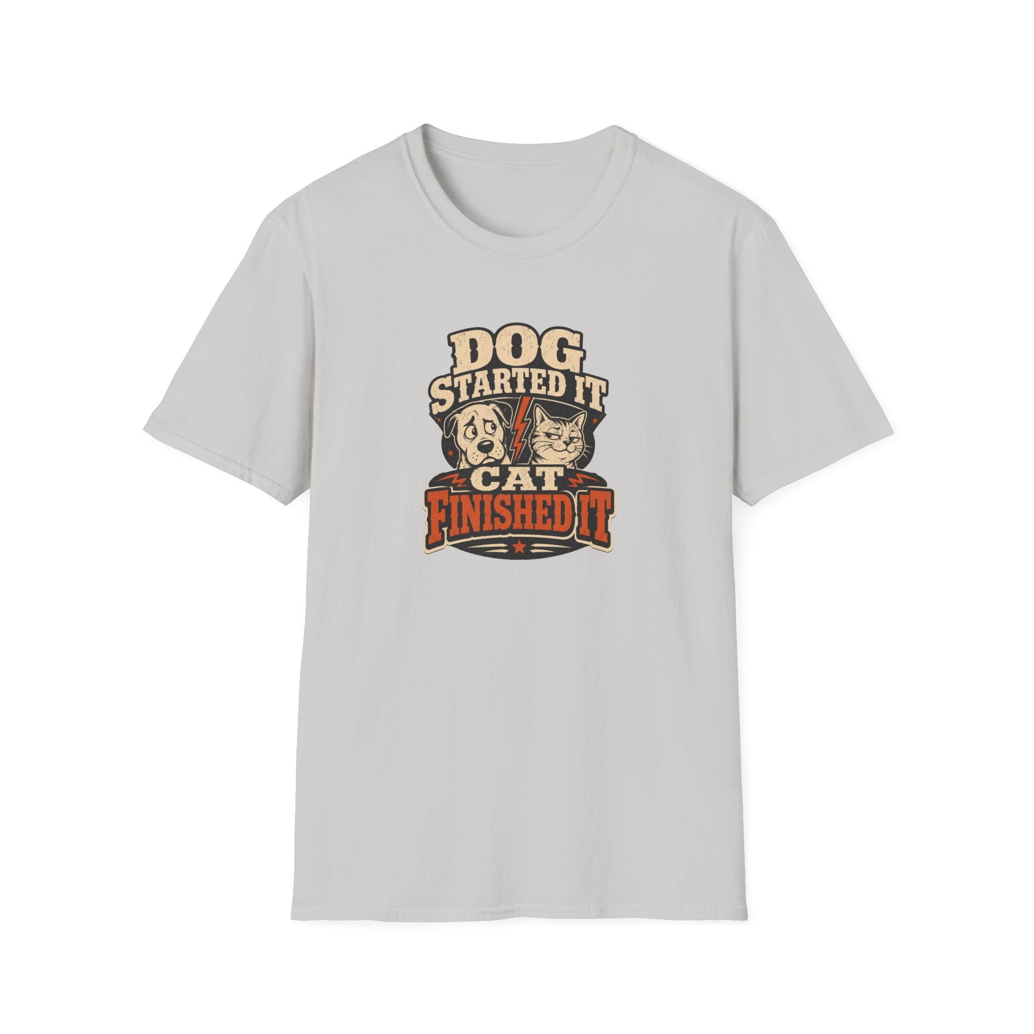 Dog Started It Cat Finished It T-Shirt