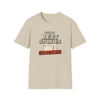 "All My Best Stories Have Paws" Vintage Library Card Pet Tee