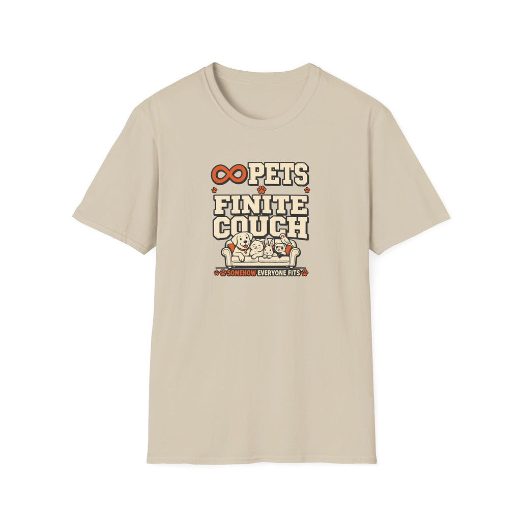 “Infinite Pets, Finite Couch” Graphic T