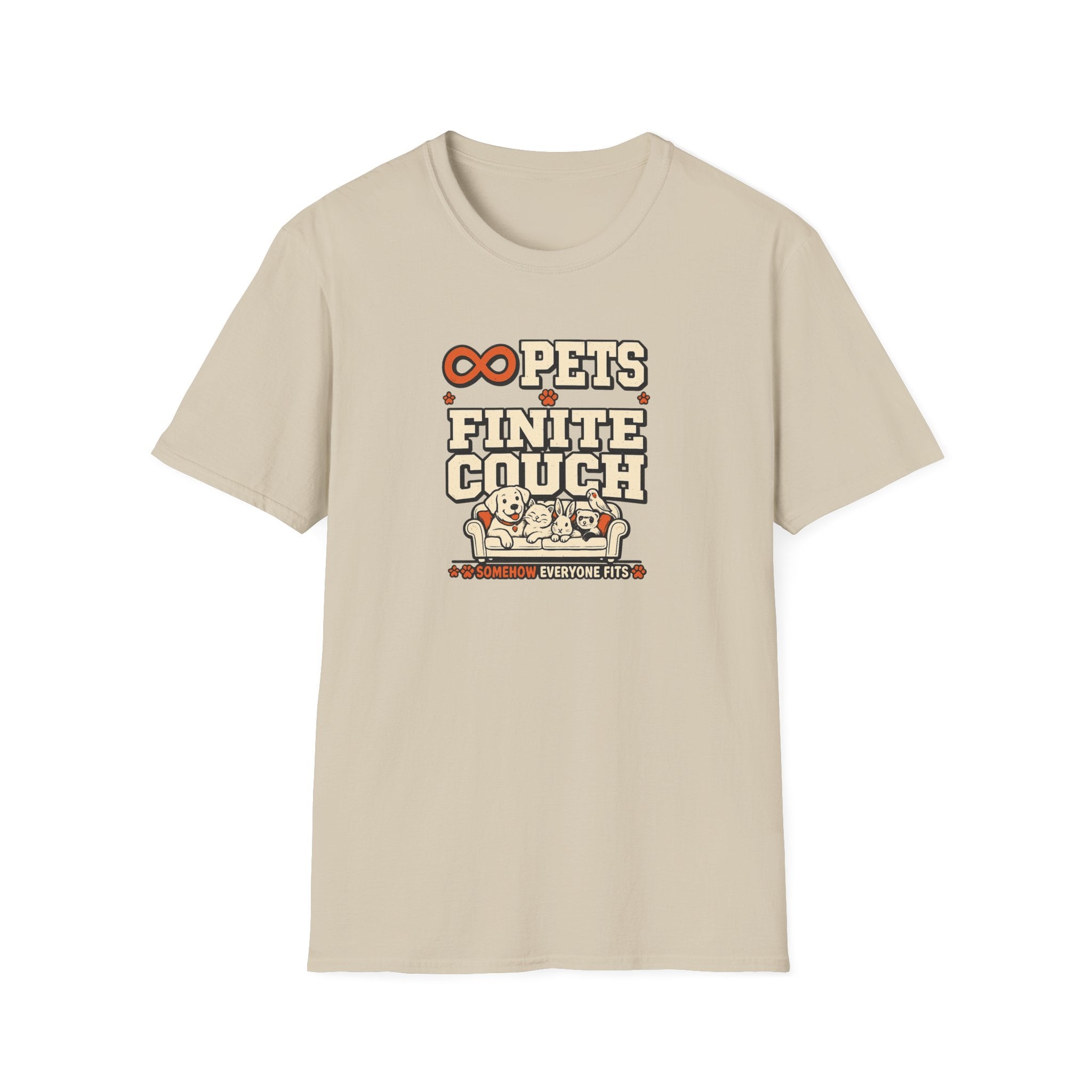 “Infinite Pets, Finite Couch” Graphic T