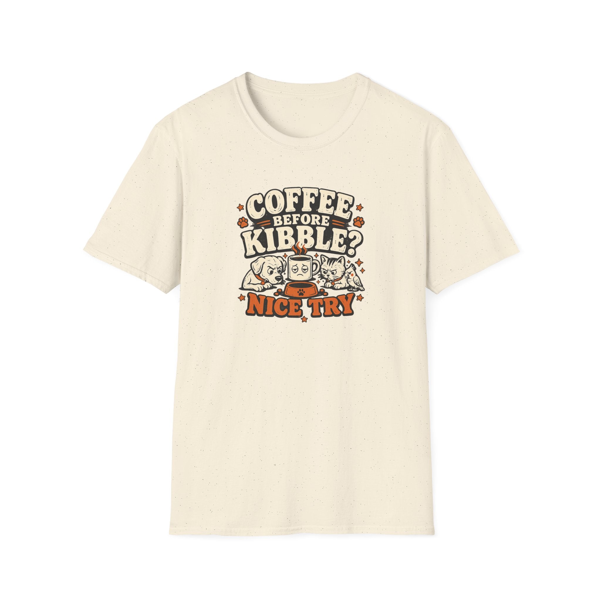 Coffee Before Kibble? Cute Pet Mom Graphic Tee