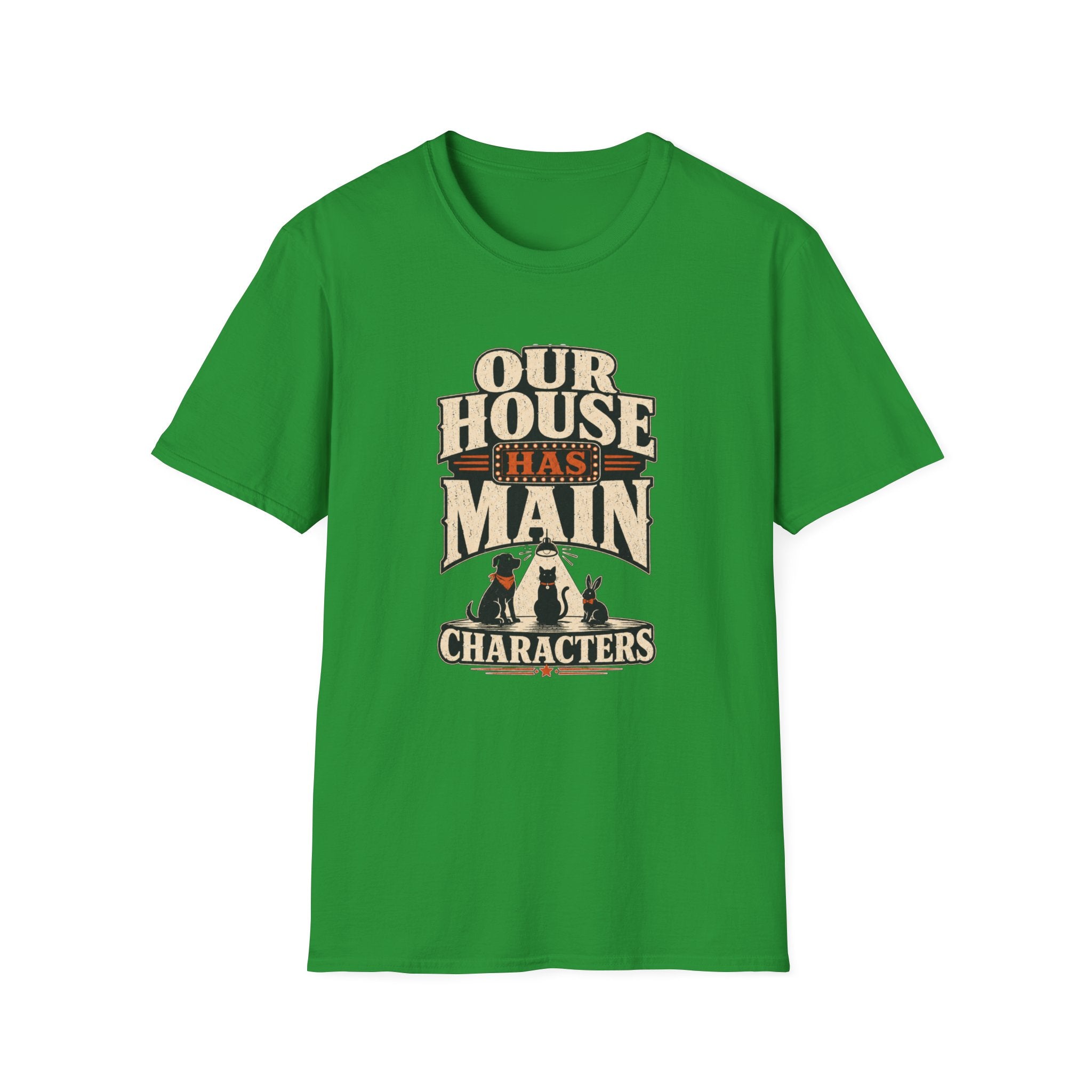 "Our House Has Main Characters" Vintage Graphic Tee