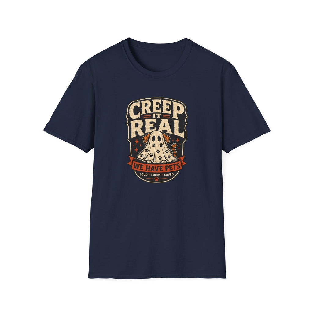 Creep It Real — Retro Multi-Pet Ghost Halloween Tee
