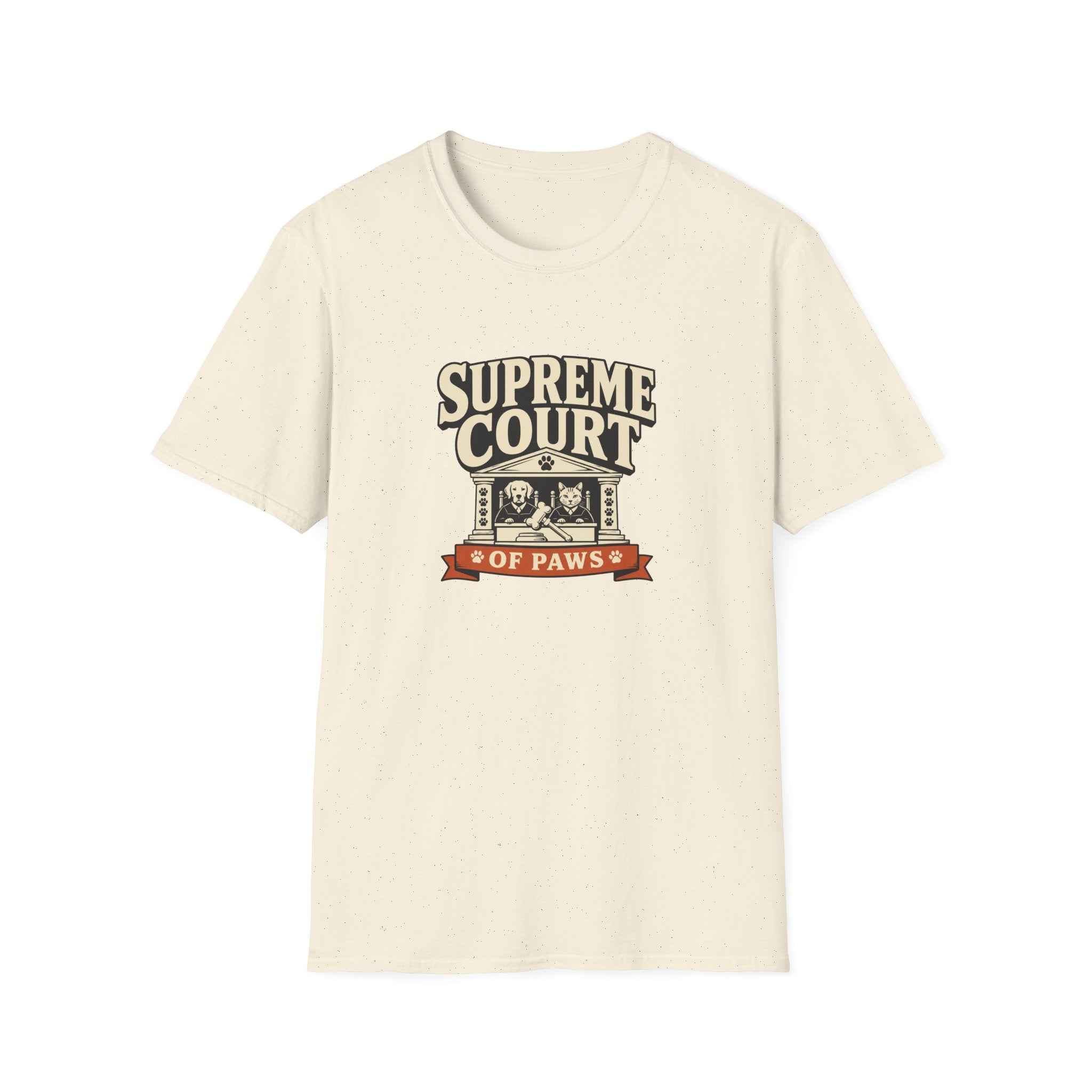 Supreme Court of Paws T-Shirt — Retro Dog & Cat Justice Tee