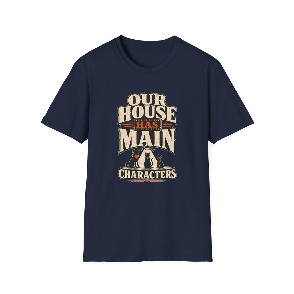 "Our House Has Main Characters" Vintage Graphic Tee