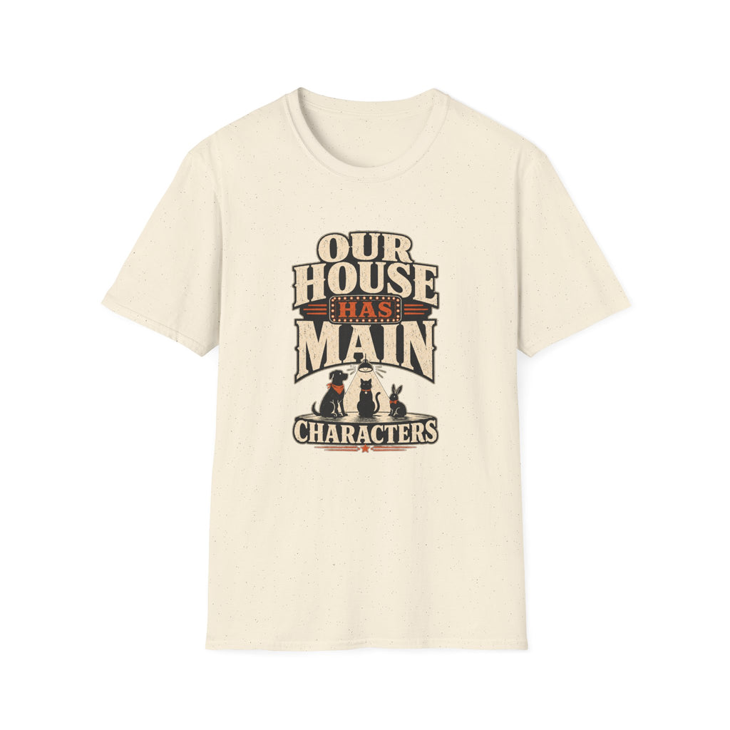 "Our House Has Main Characters" Vintage Graphic Tee