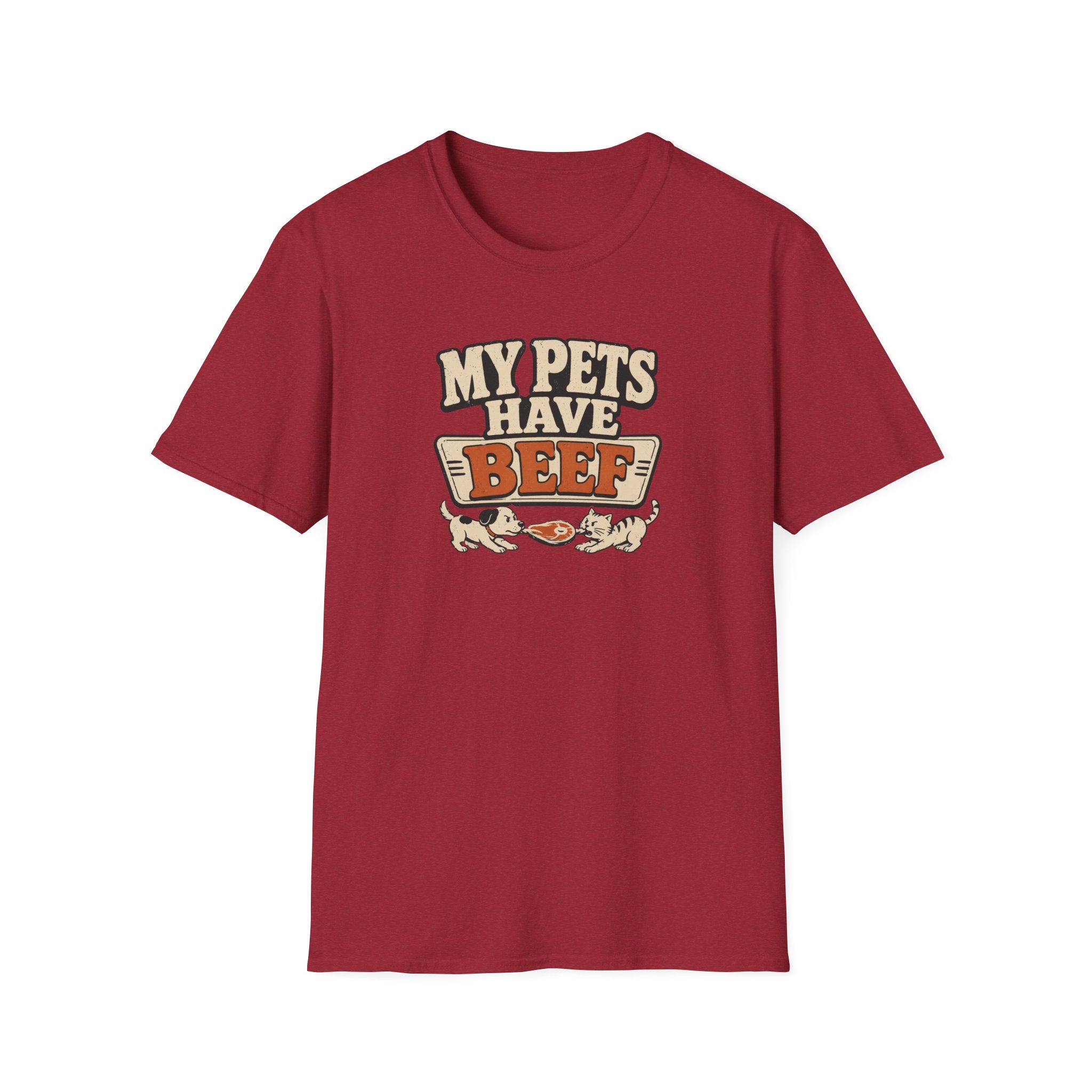 "My Pets Have Beef" Funny Pet Lovers Graphic Tee