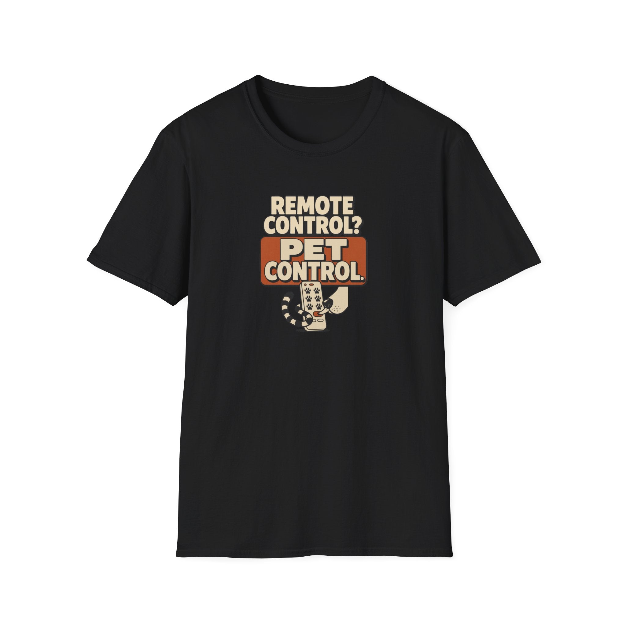 Pet Control T‑Shirt — "Remote Control? Pet Control." Retro Graphic Tee for Pet Lovers