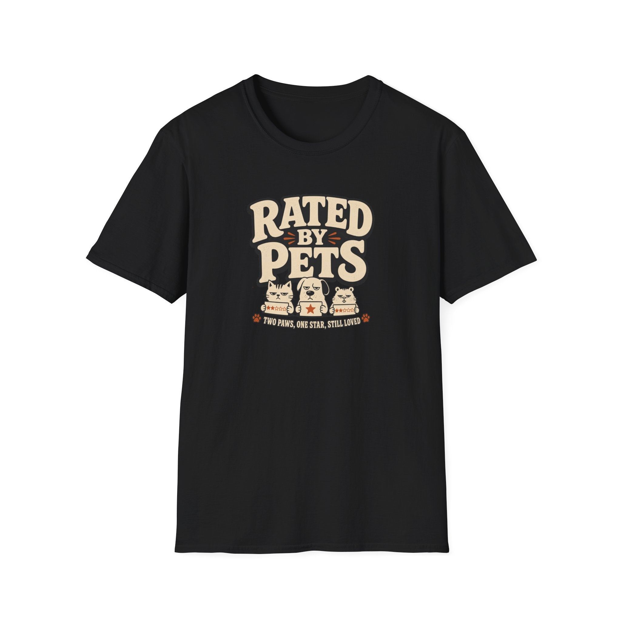 Rated By Pets — Funny Retro Pet Lover Tee
