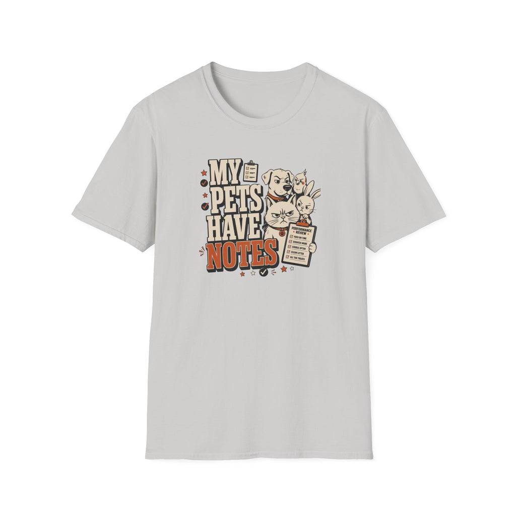 "My Pets Have Notes" Cute Vintage Pet Lover Graphic Tee