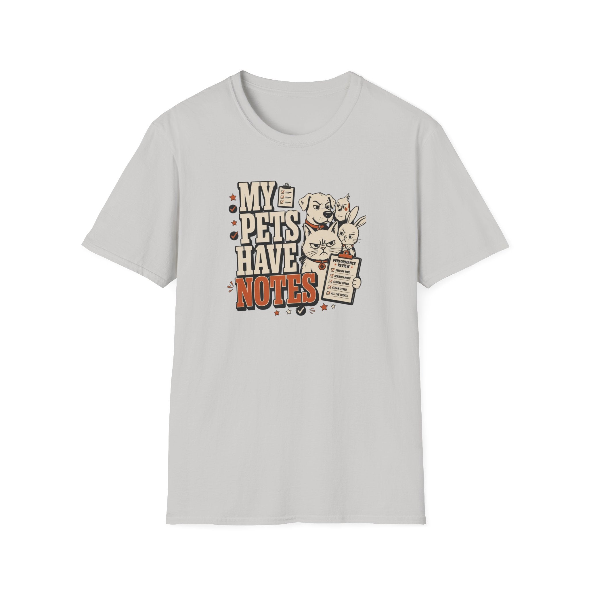 "My Pets Have Notes" Cute Vintage Pet Lover Graphic Tee