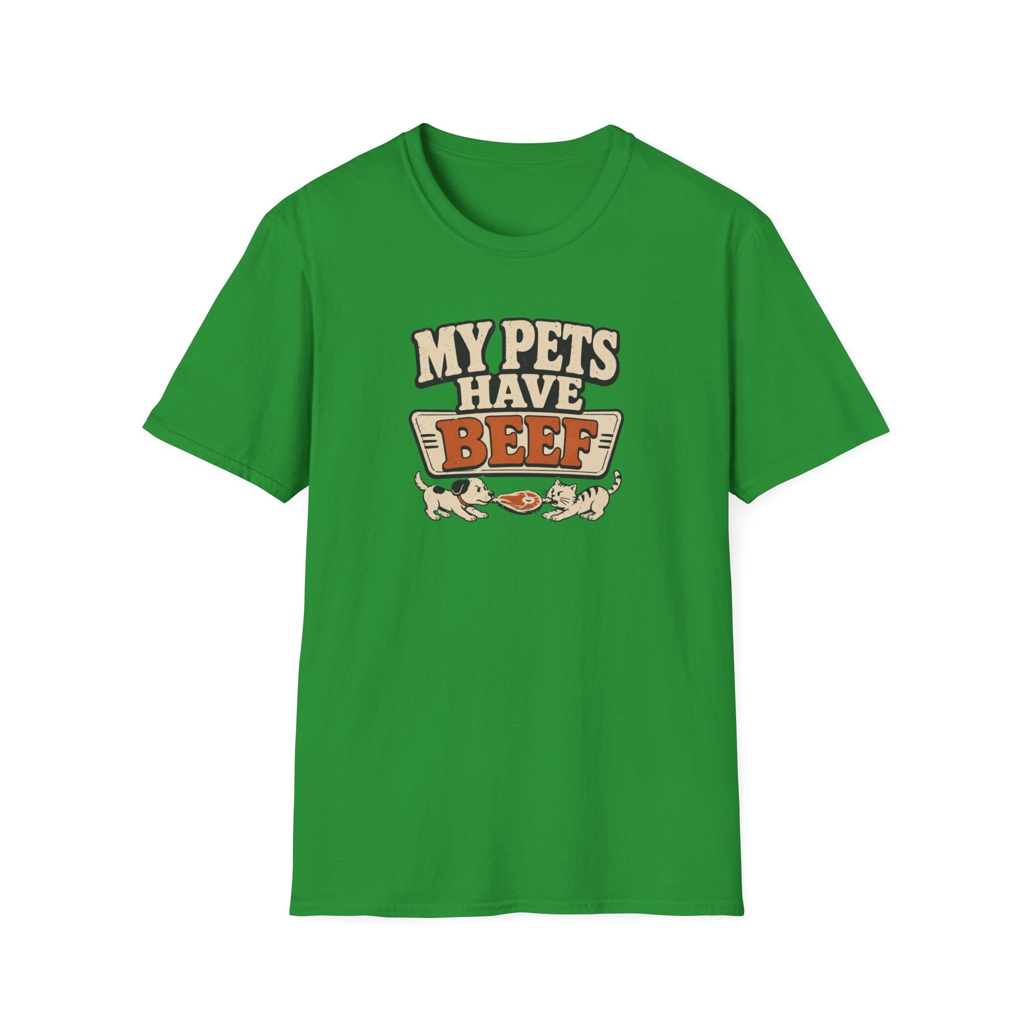 "My Pets Have Beef" Funny Pet Lovers Graphic Tee