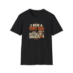 “I Run a Tiny Zoo With Better Snacks” Cute Animal Graphic Tee