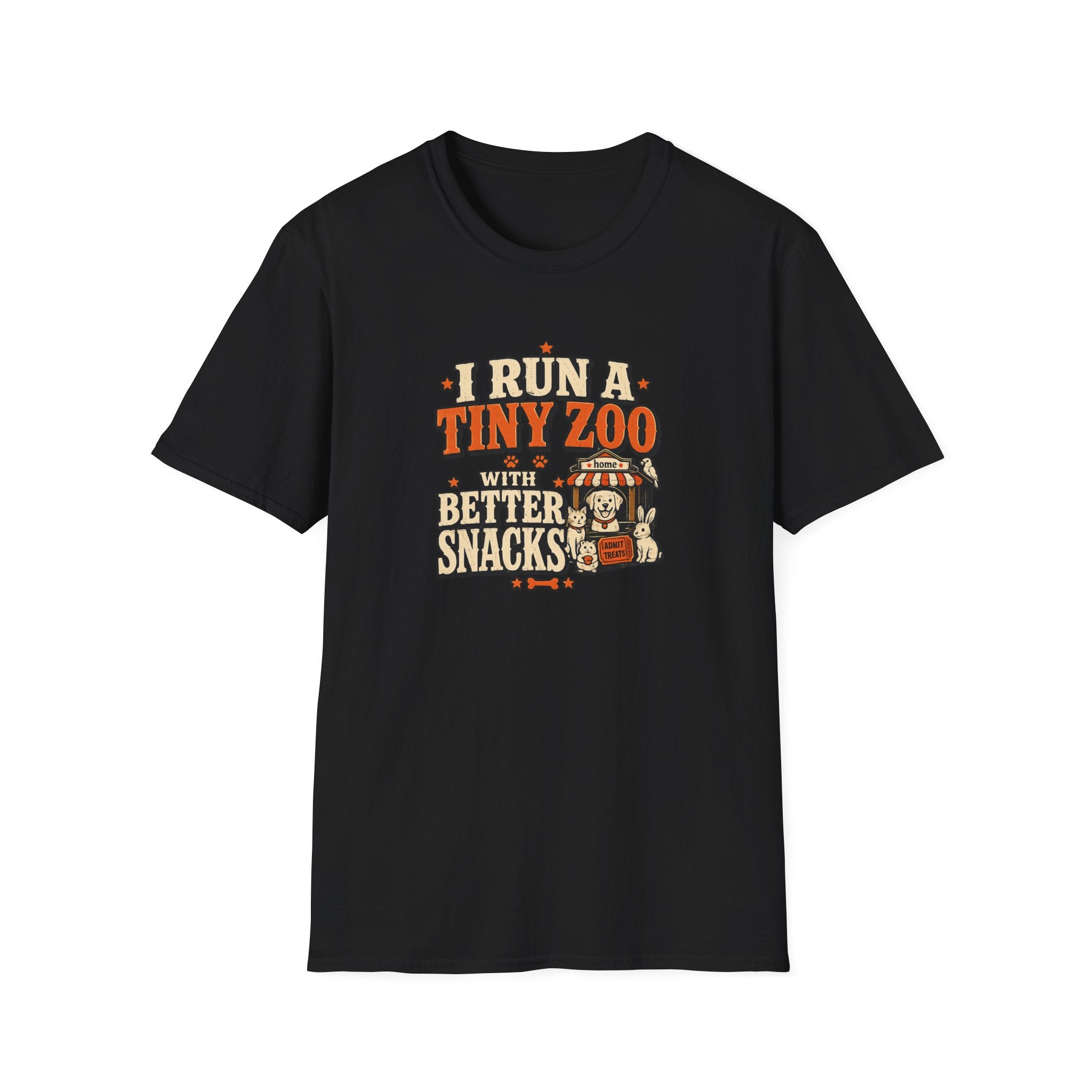 “I Run a Tiny Zoo With Better Snacks” Cute Animal Graphic Tee