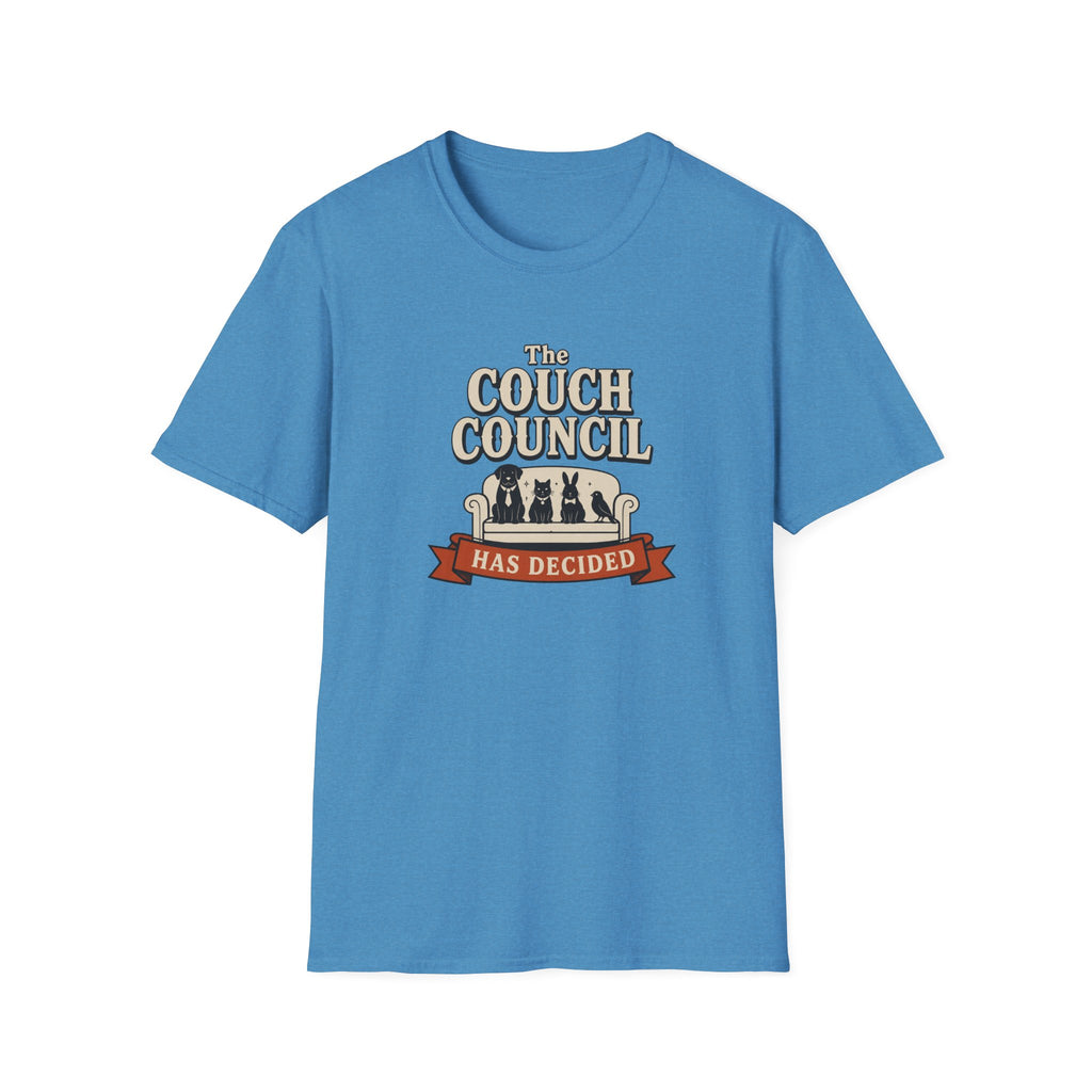 'The Couch Council Has Decided' Funny Pet Lounge Tee
