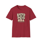 Rated By Pets — Funny Retro Pet Lover Tee