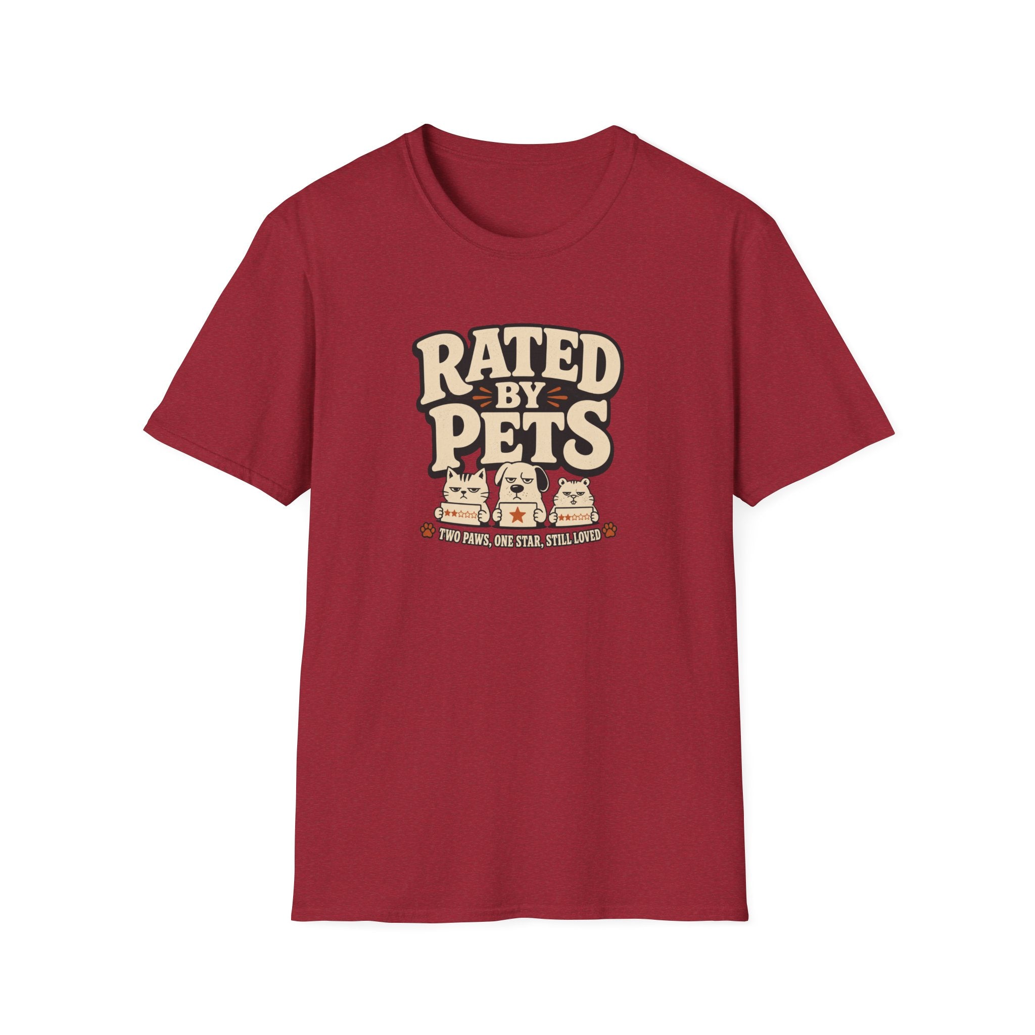 Rated By Pets — Funny Retro Pet Lover Tee