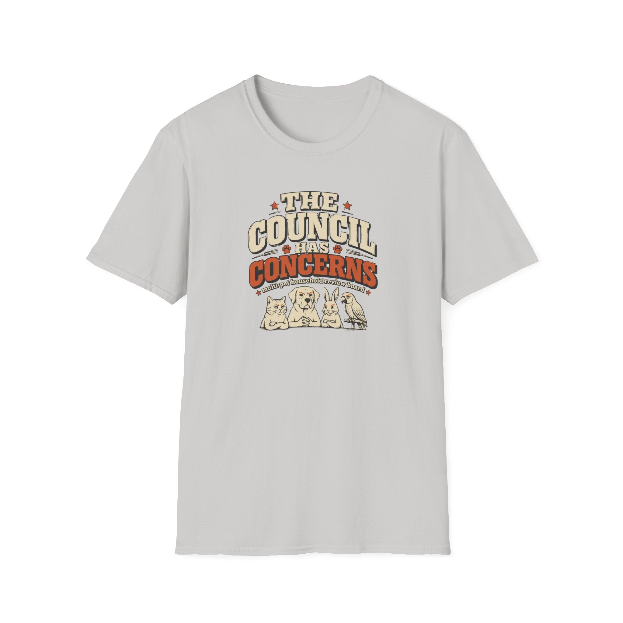 "The Council Has Concerns" Retro Pet Graphic Tee