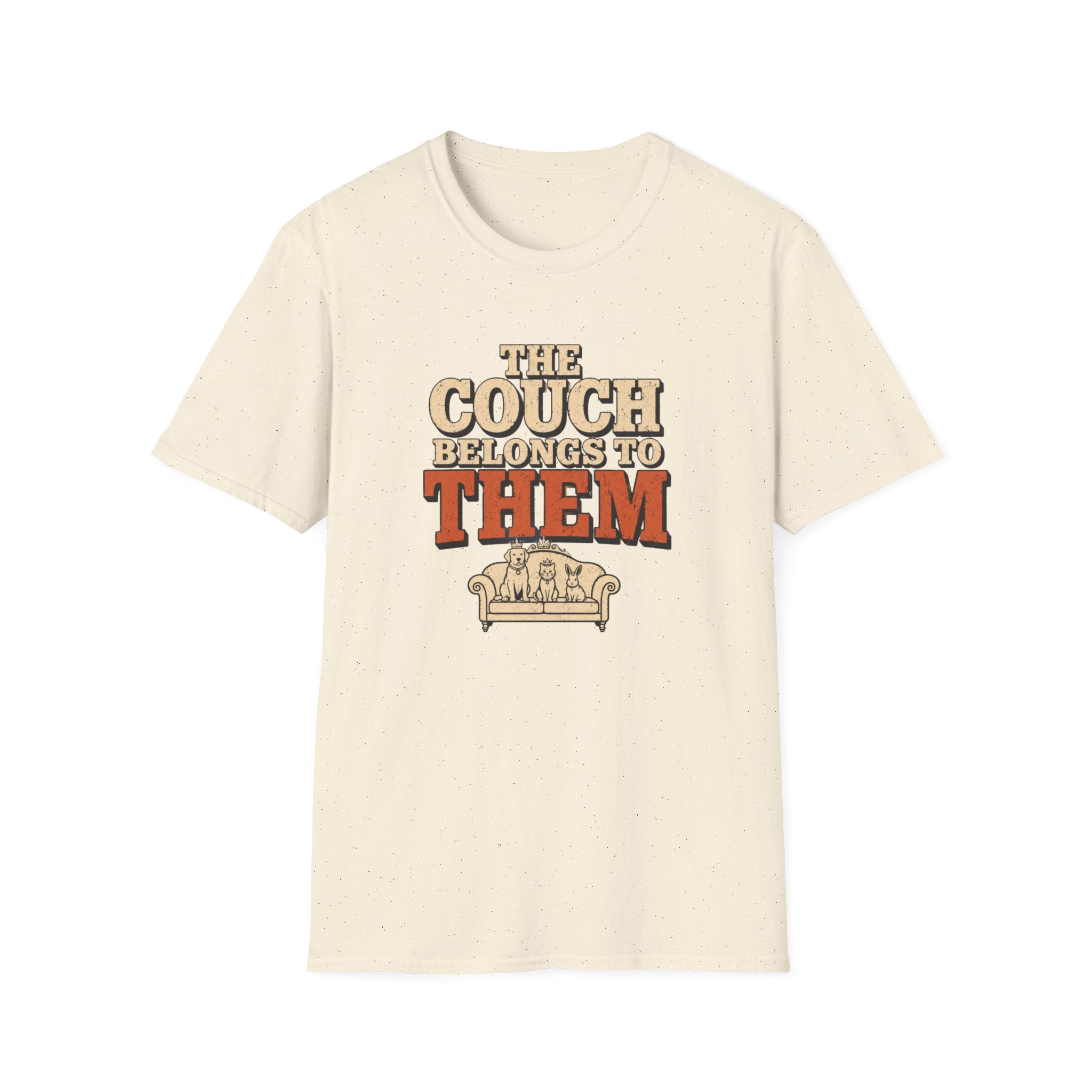"The Couch Belongs to Them" Retro Graphic Tee