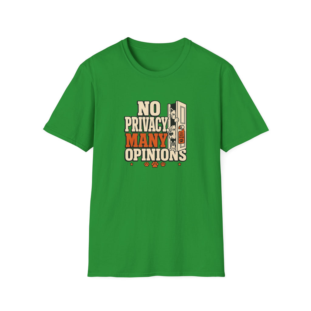 "No Privacy, Many Opinions" Retro Graphic Tee
