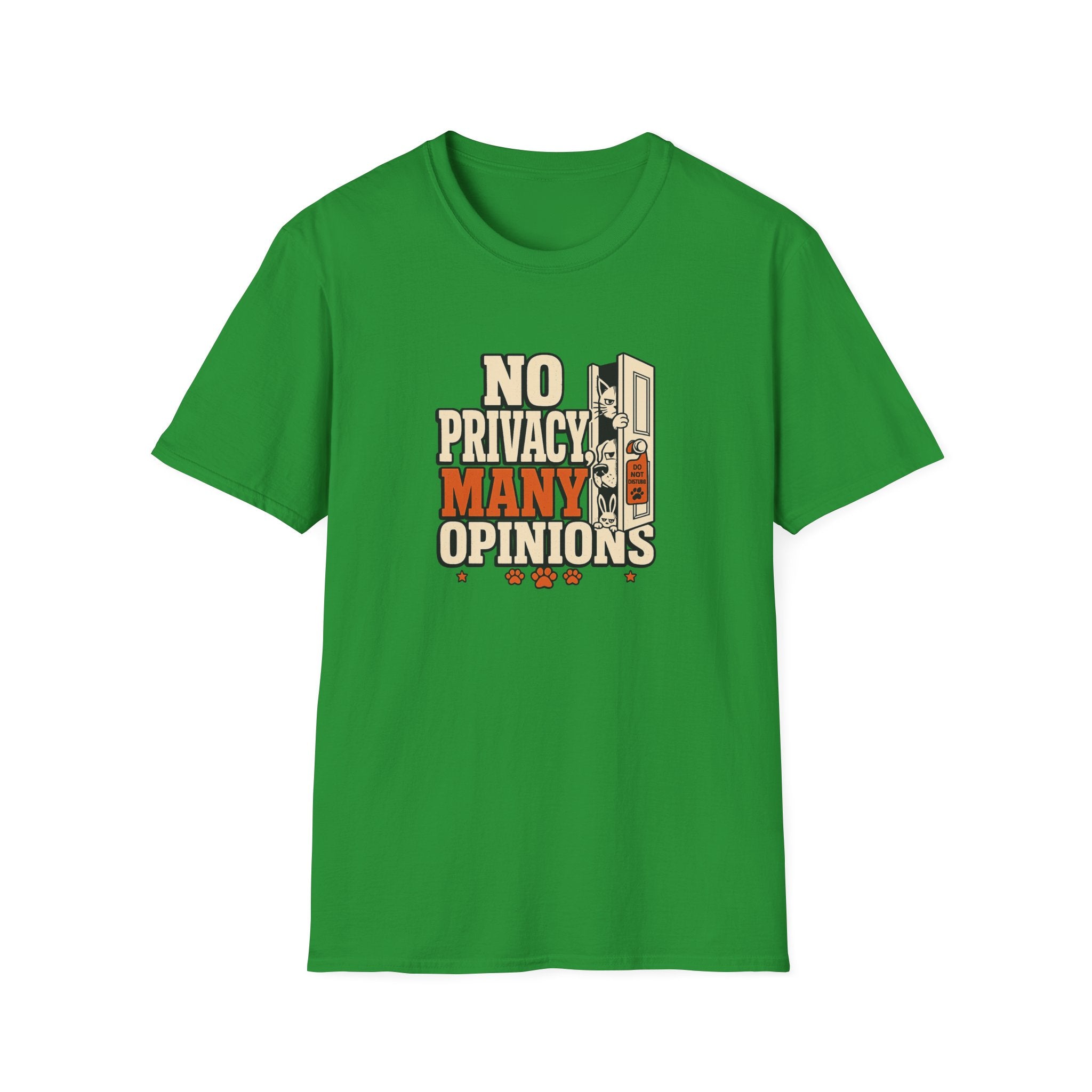 "No Privacy, Many Opinions" Retro Graphic Tee