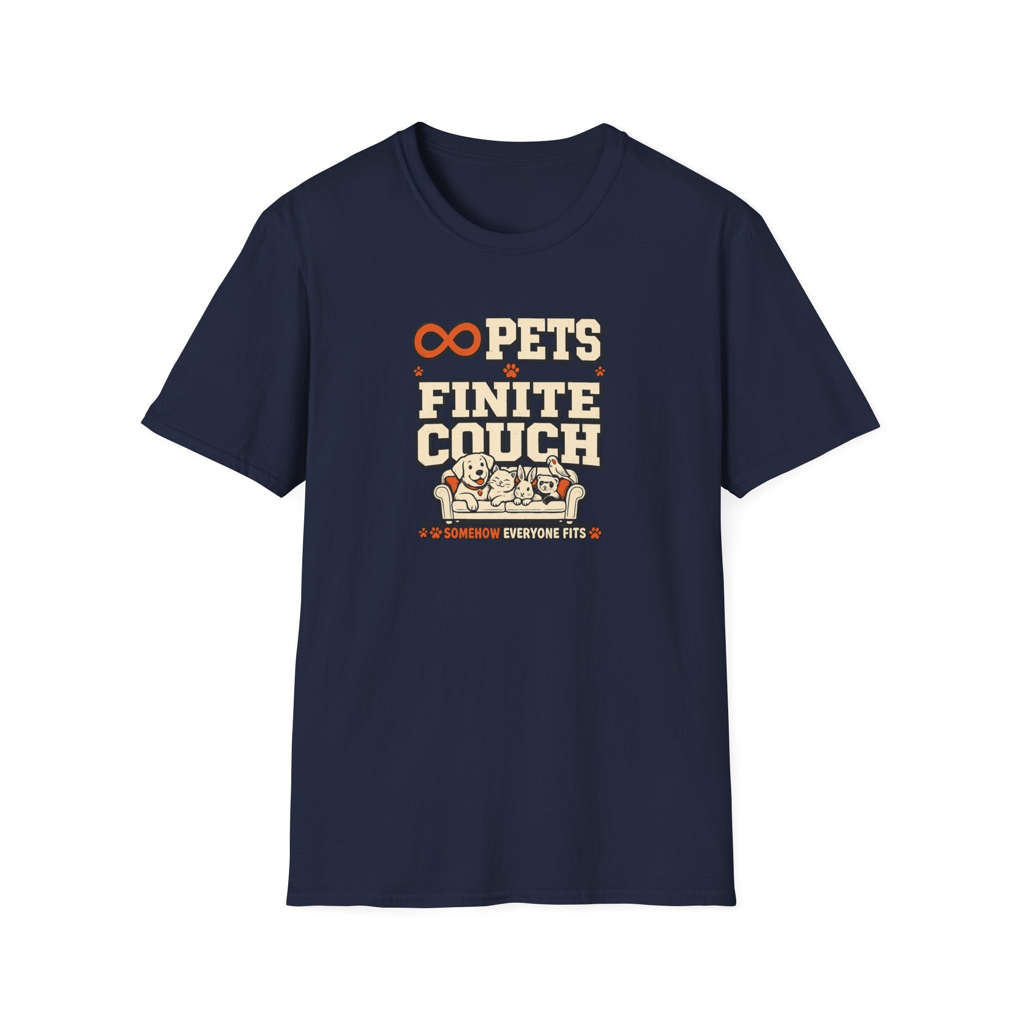“Infinite Pets, Finite Couch” Graphic T