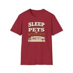 “Sleep Divided By Pets Equals Negotiable” Vintage Retro Pet Lover Tee