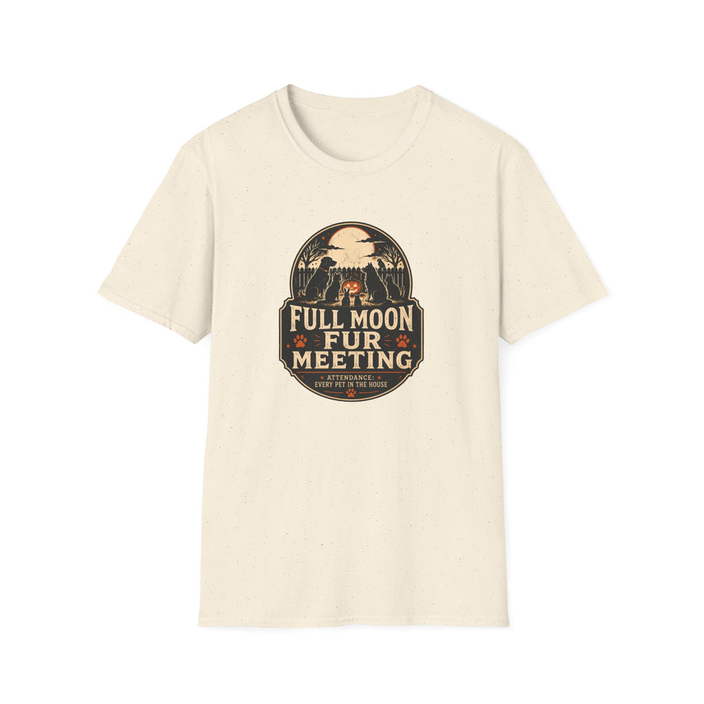 Full Moon Fur T-Shirt – Funny Pet Lover Shirt (Full Moon Fur Meeting)