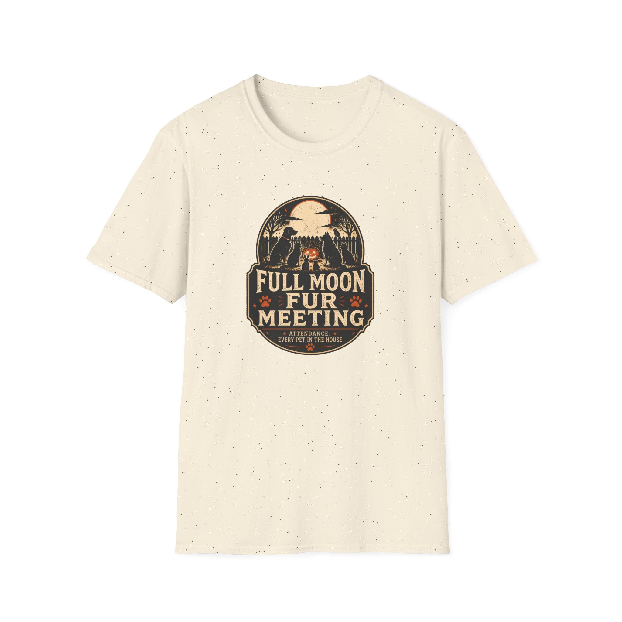 Full Moon Fur T-Shirt – Funny Pet Lover Shirt (Full Moon Fur Meeting)