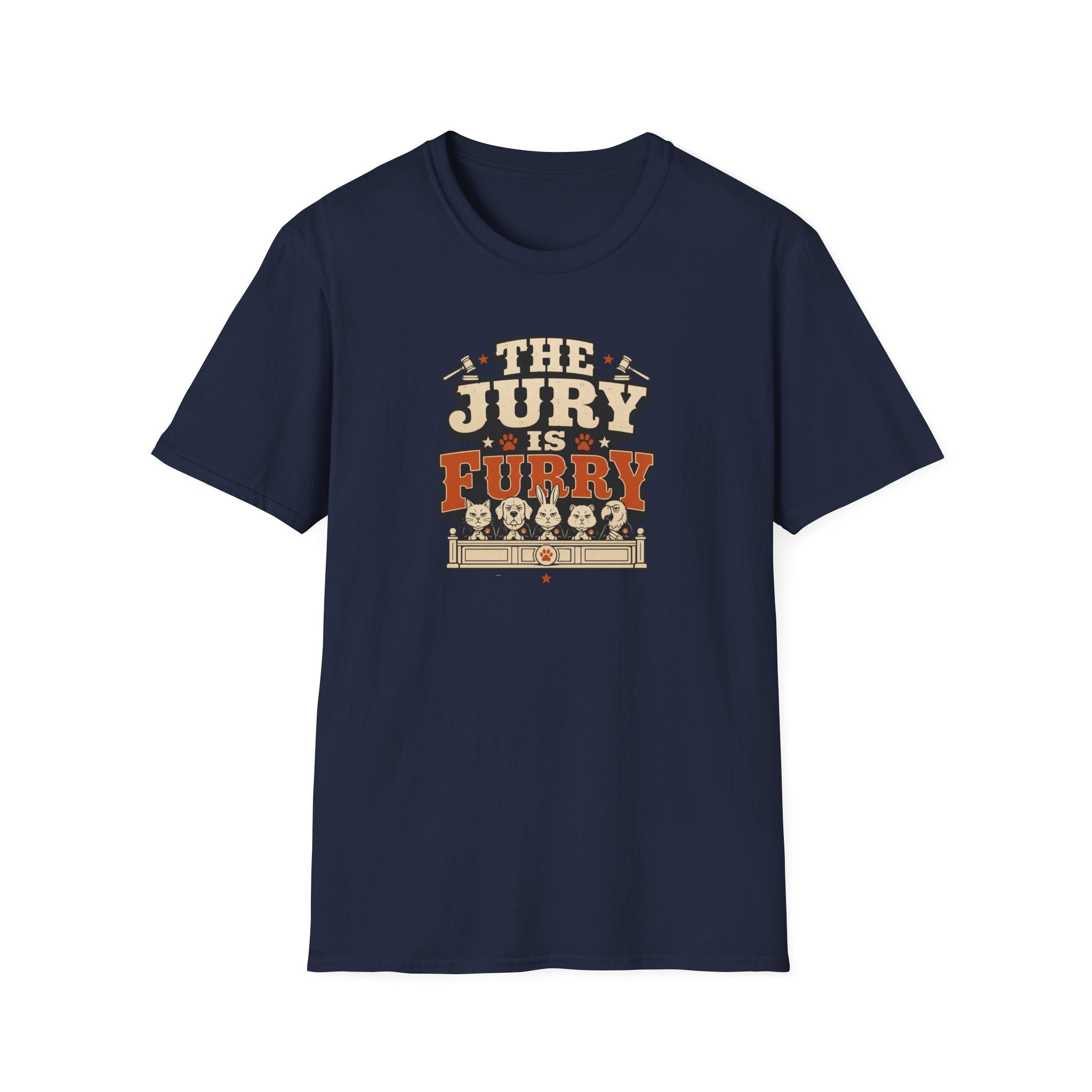 The Jury Is Furry — Funny Pet Lover Graphic Tee