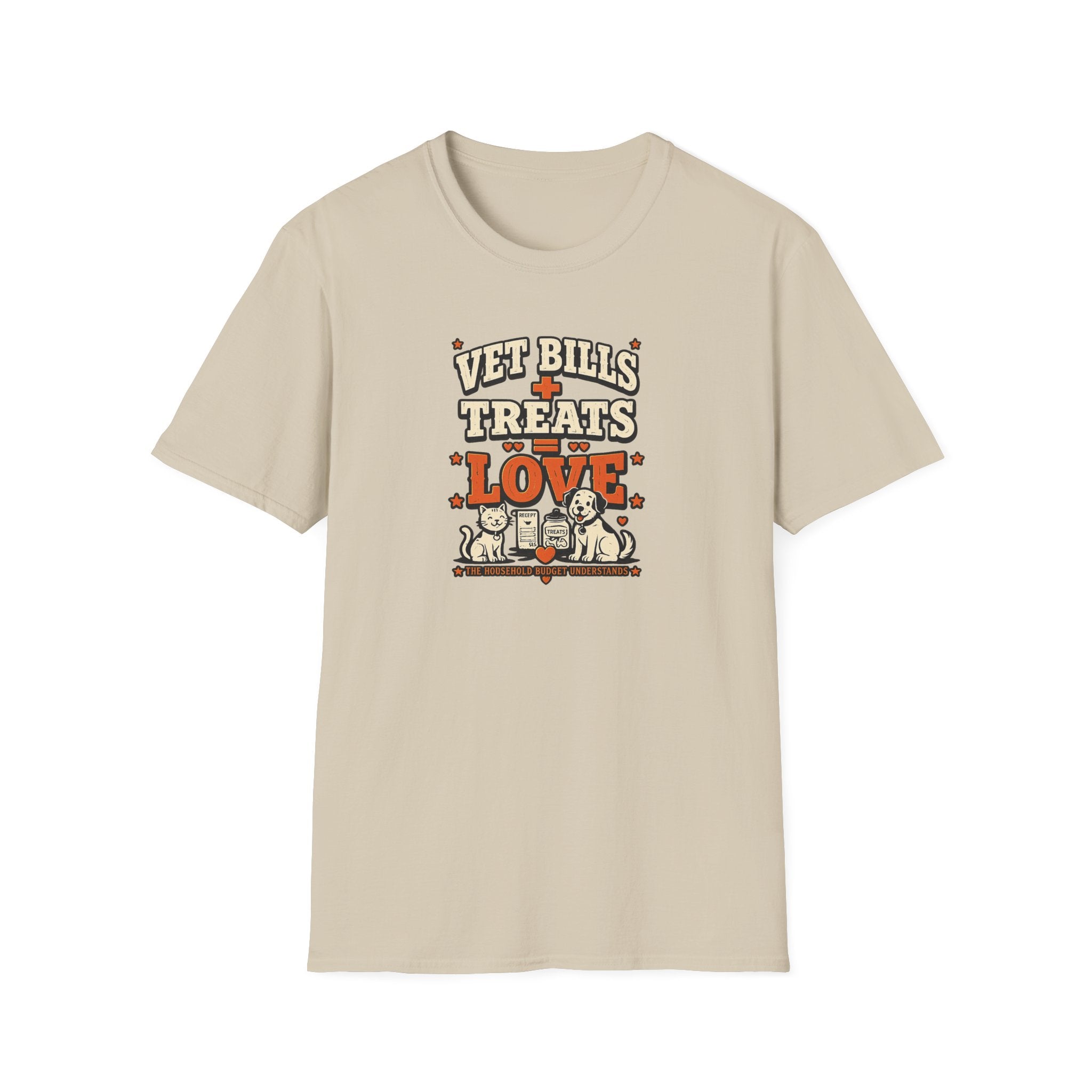 Vet Bills + Treats = Love — Funny Dog & Cat Pet Owner Tee
