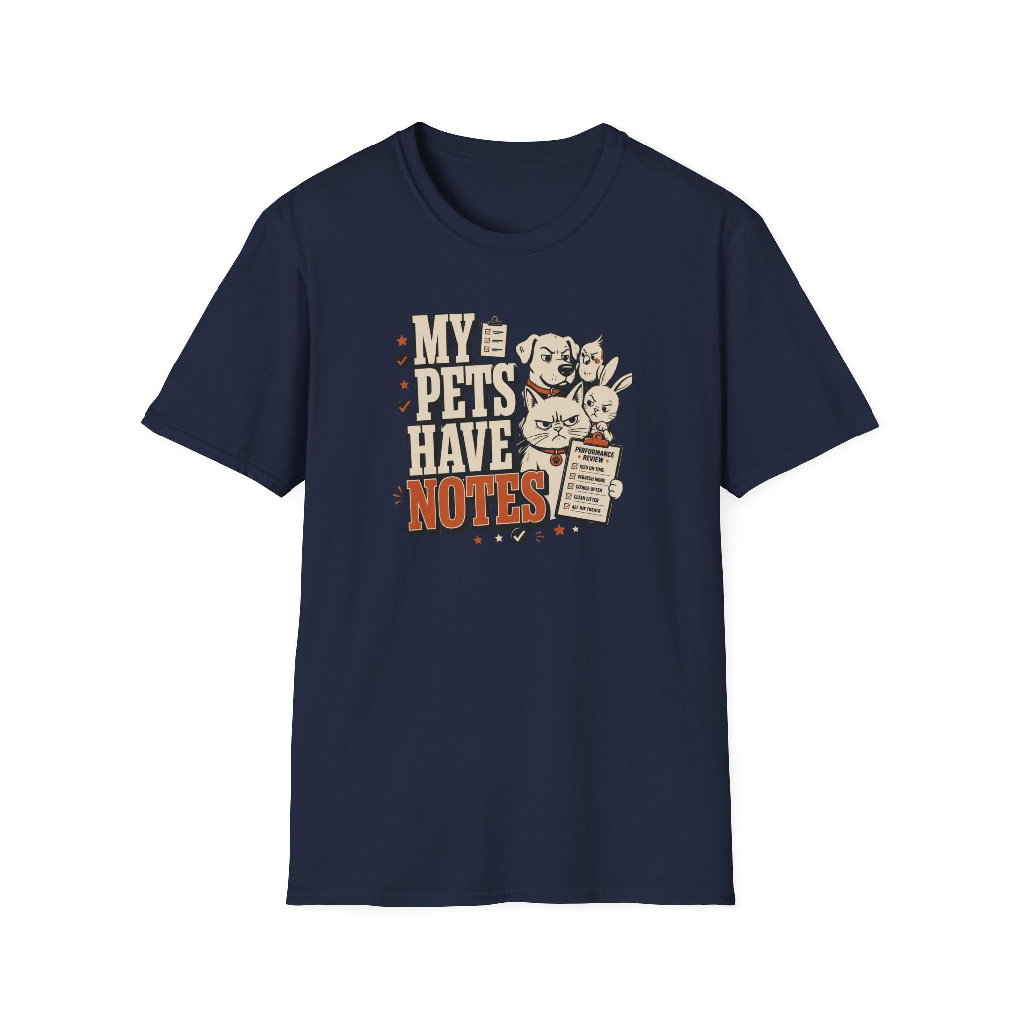 "My Pets Have Notes" Cute Vintage Pet Lover Graphic Tee