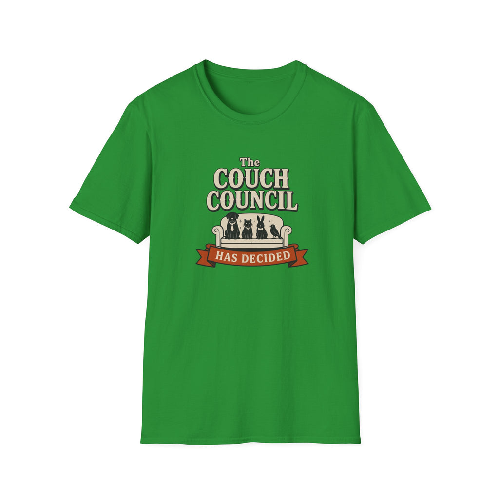 'The Couch Council Has Decided' Funny Pet Lounge Tee