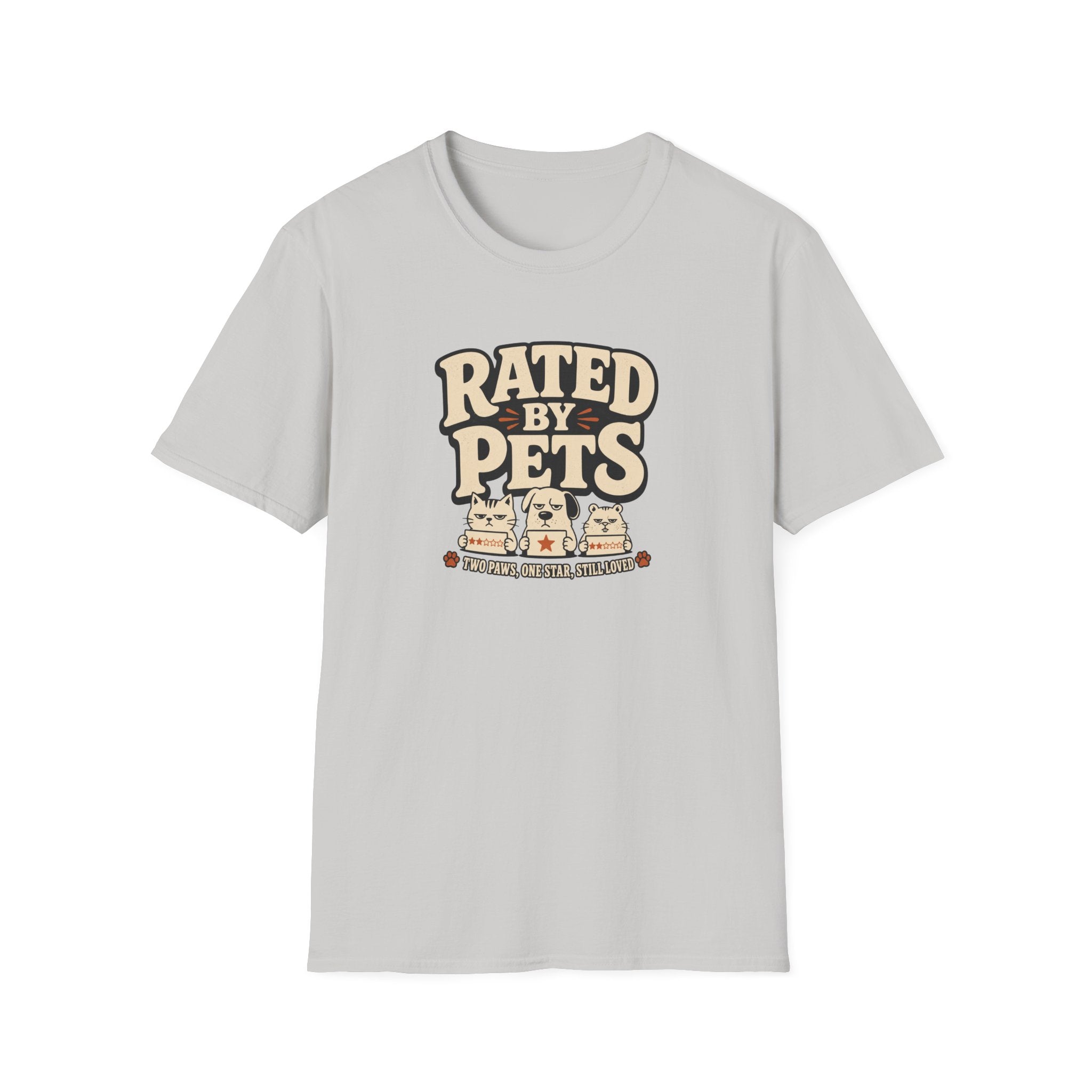 Rated By Pets — Funny Retro Pet Lover Tee