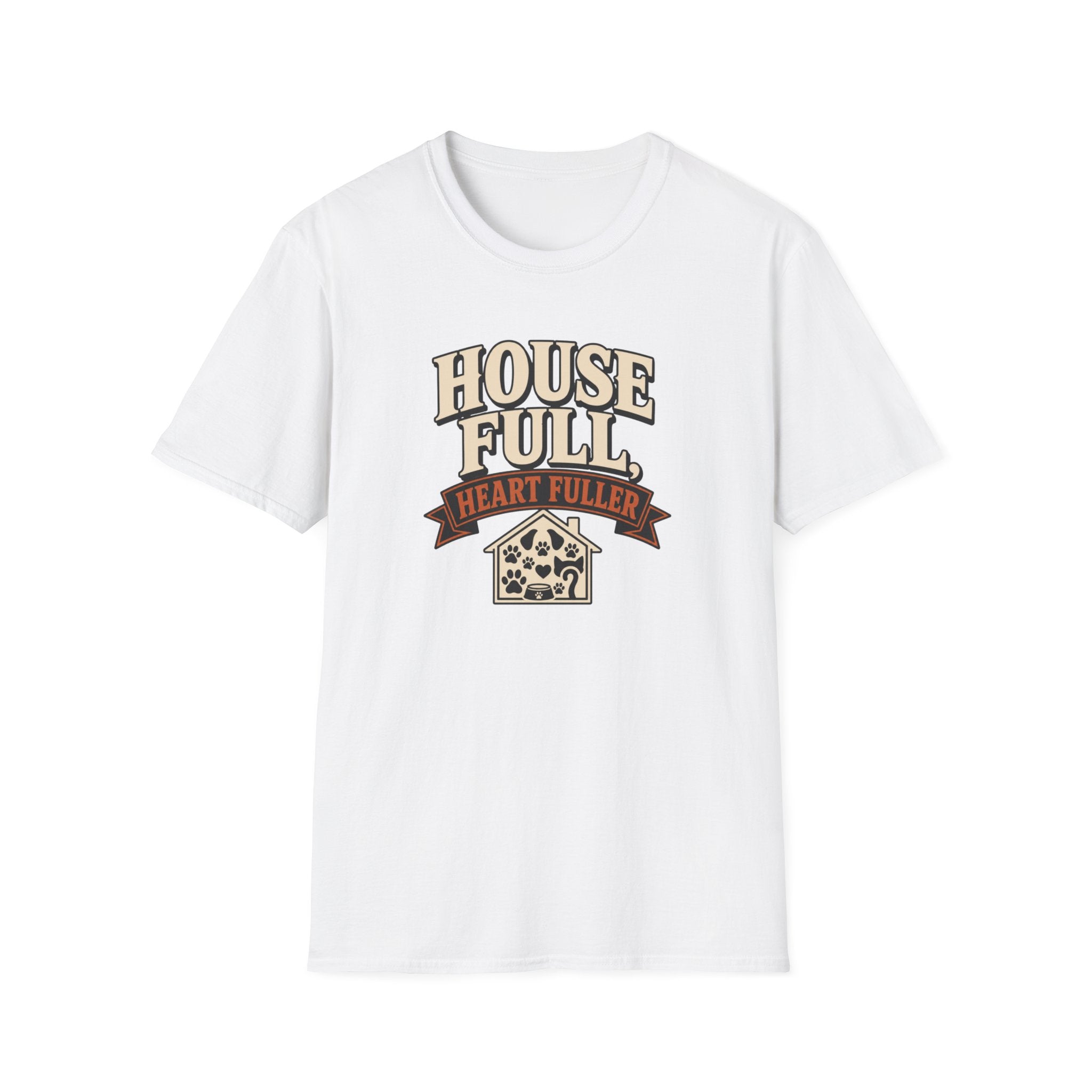 "House Full, Heart Fuller" multi-Pet Home Graphic Tee