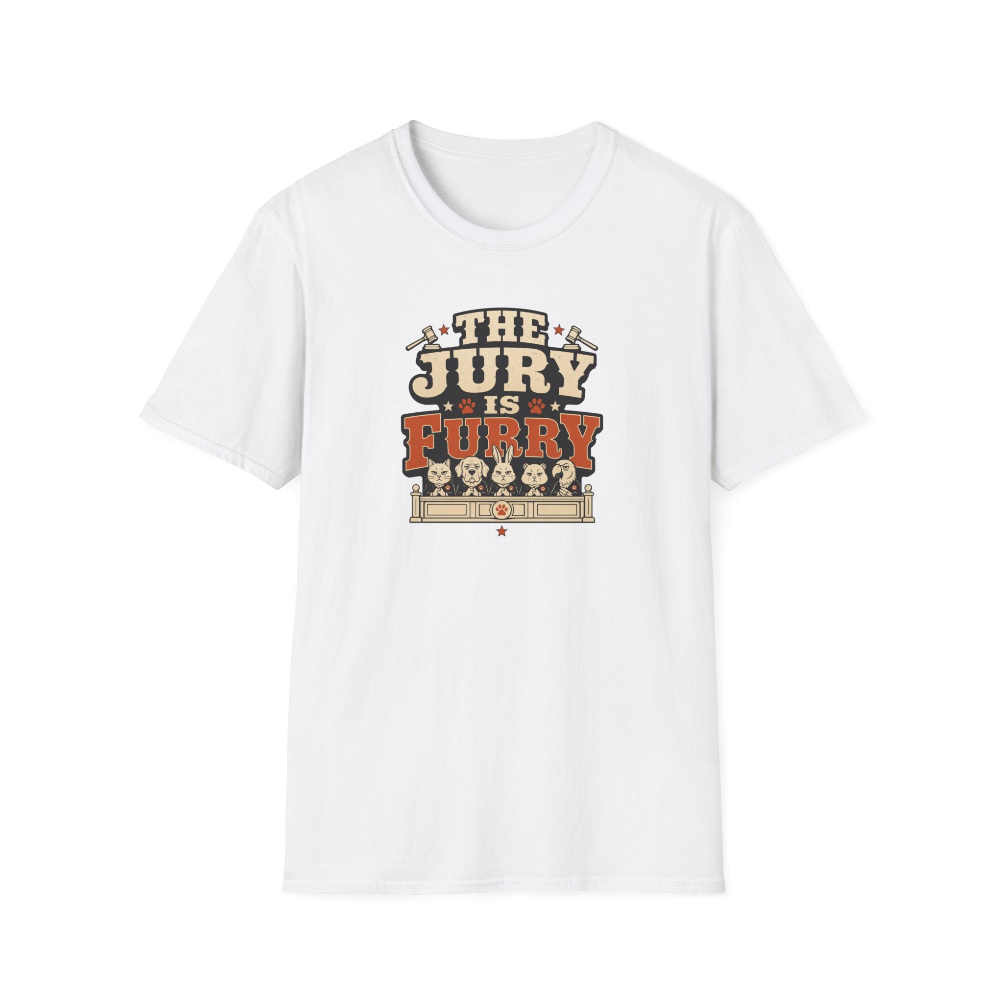 The Jury Is Furry — Funny Pet Lover Graphic Tee