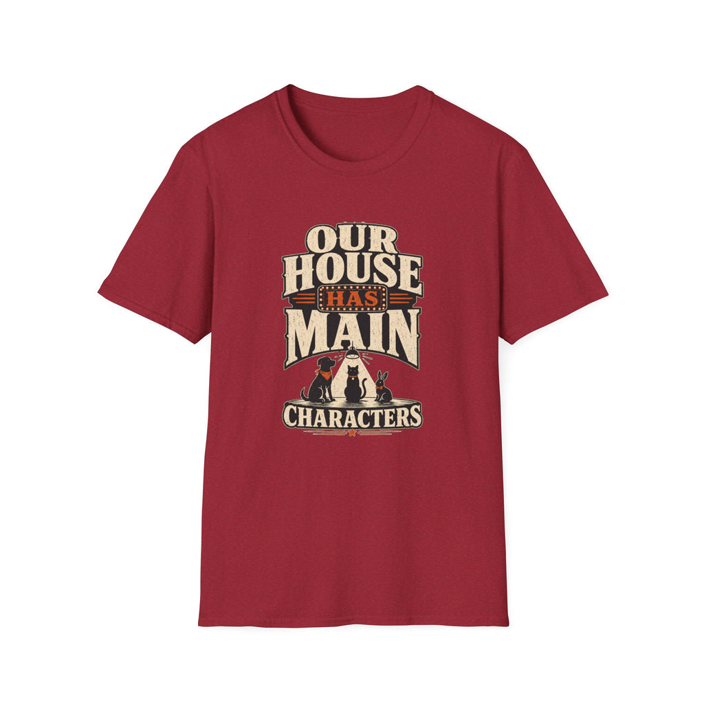 "Our House Has Main Characters" Vintage Graphic Tee