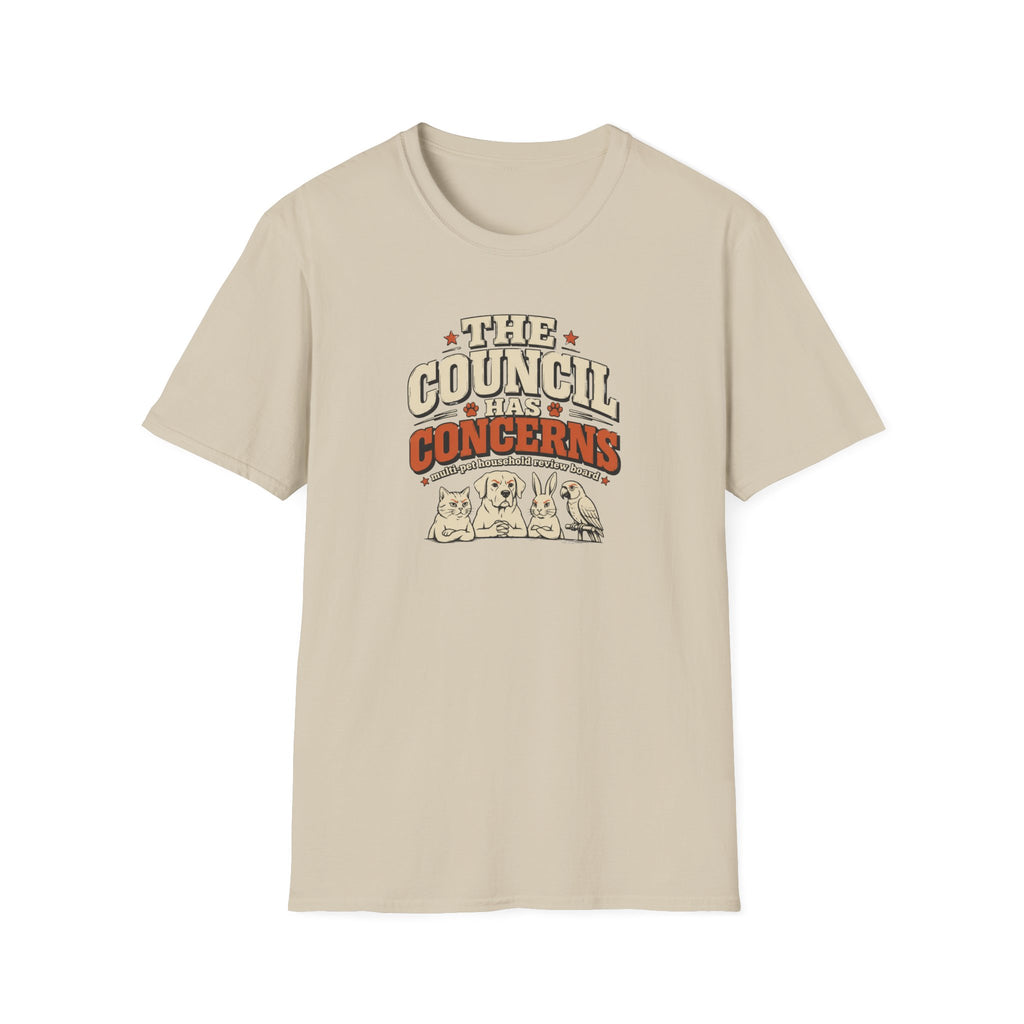 "The Council Has Concerns" Retro Pet Graphic Tee