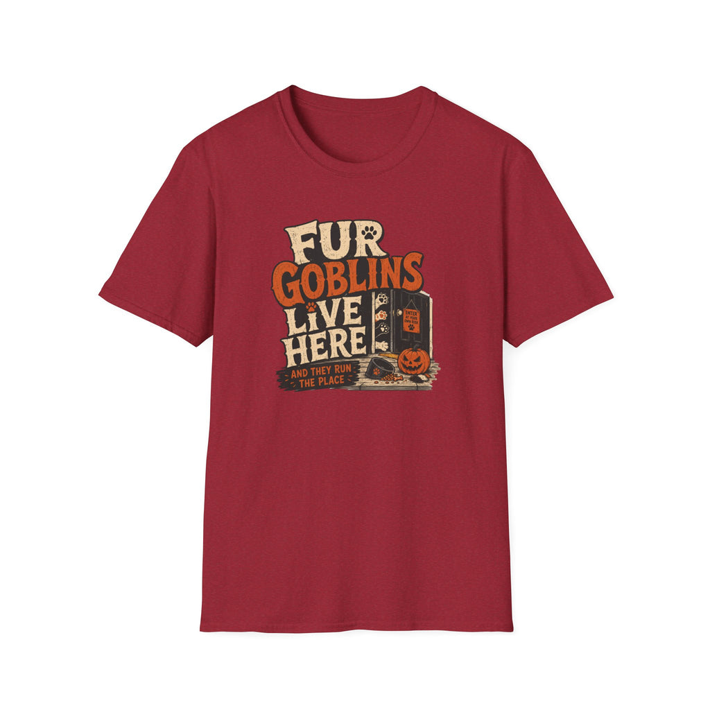 “Fur Goblins Live Here” Multi-Pet Halloween Tee