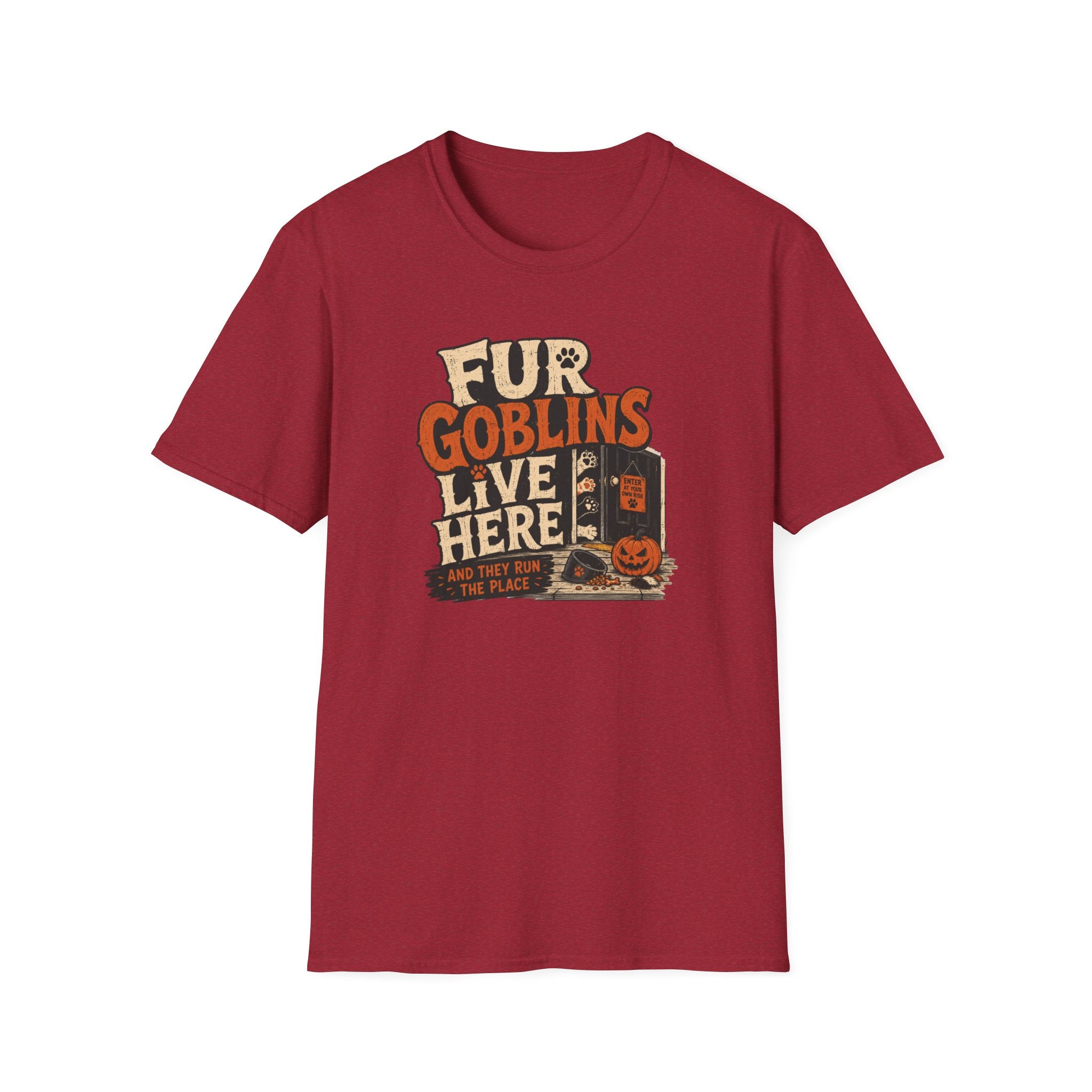 “Fur Goblins Live Here” Multi-Pet Halloween Tee