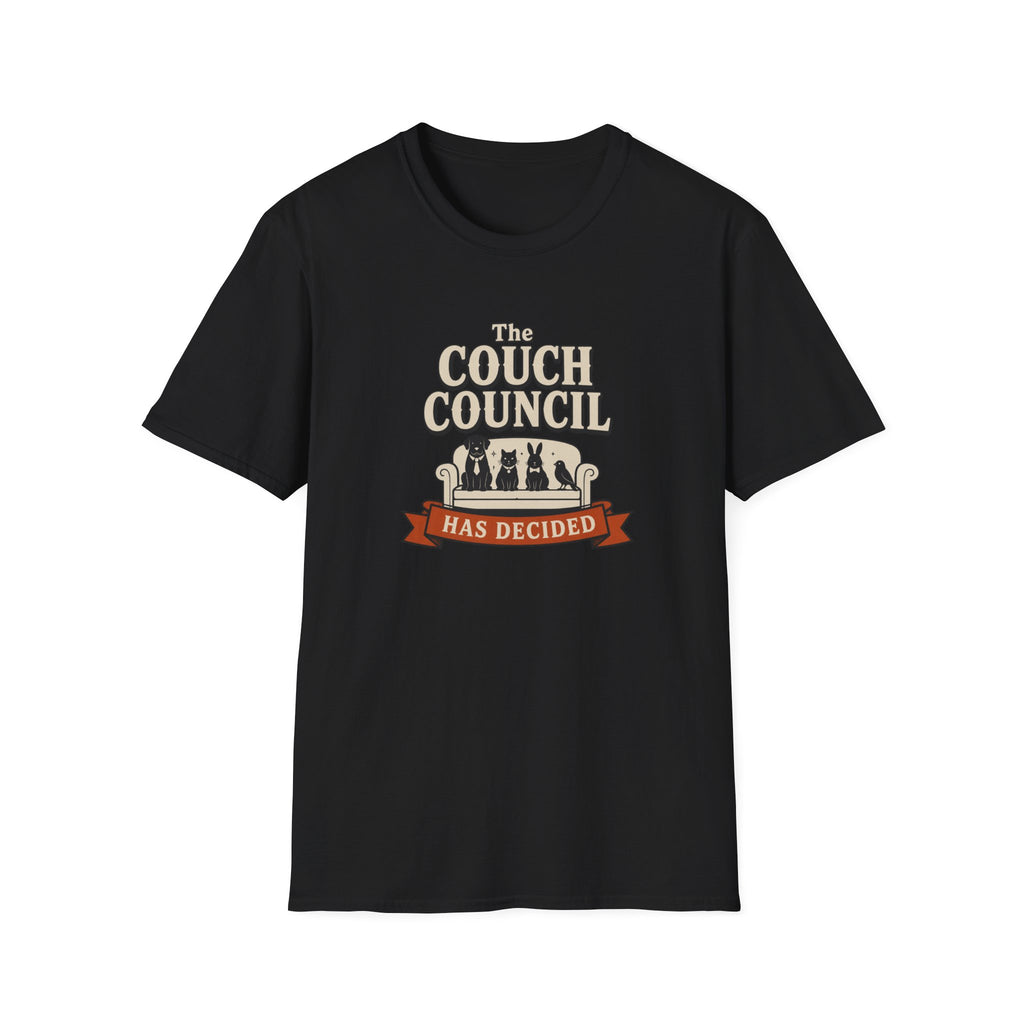 'The Couch Council Has Decided' Funny Pet Lounge Tee