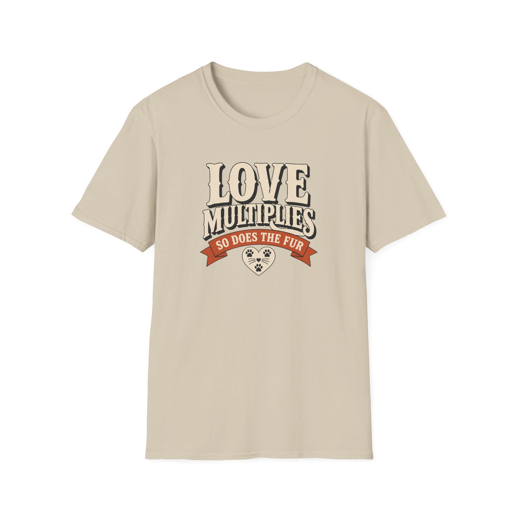 Love Multiplies — Pet Mom/Dad Tee (“So Does The Fur”)
