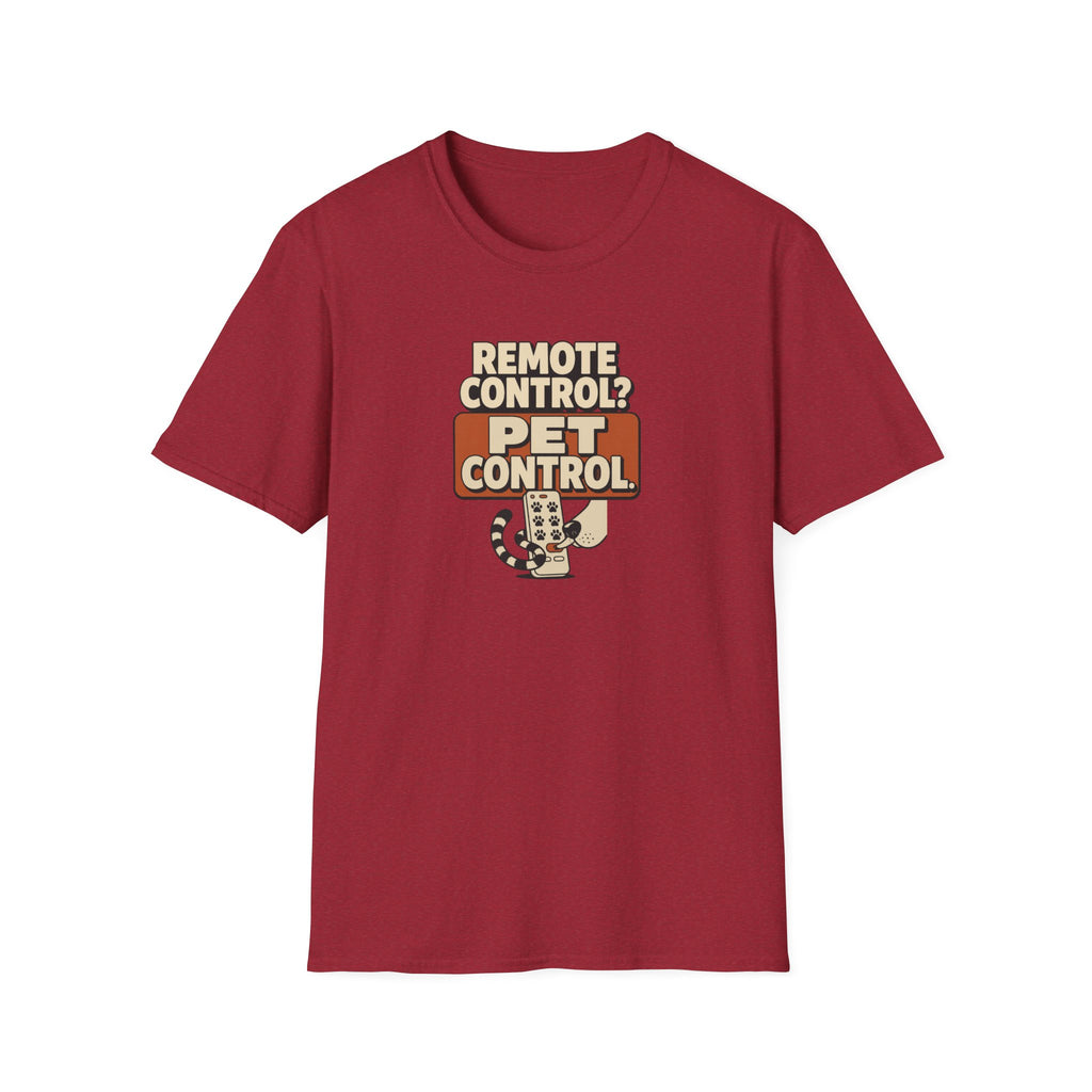 Pet Control T‑Shirt — "Remote Control? Pet Control." Retro Graphic Tee for Pet Lovers