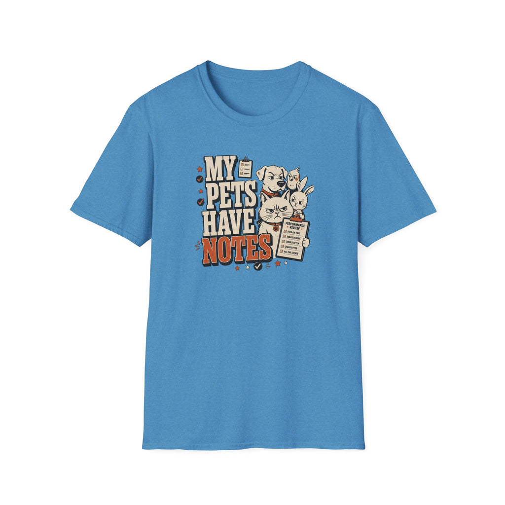 "My Pets Have Notes" Cute Vintage Pet Lover Graphic Tee