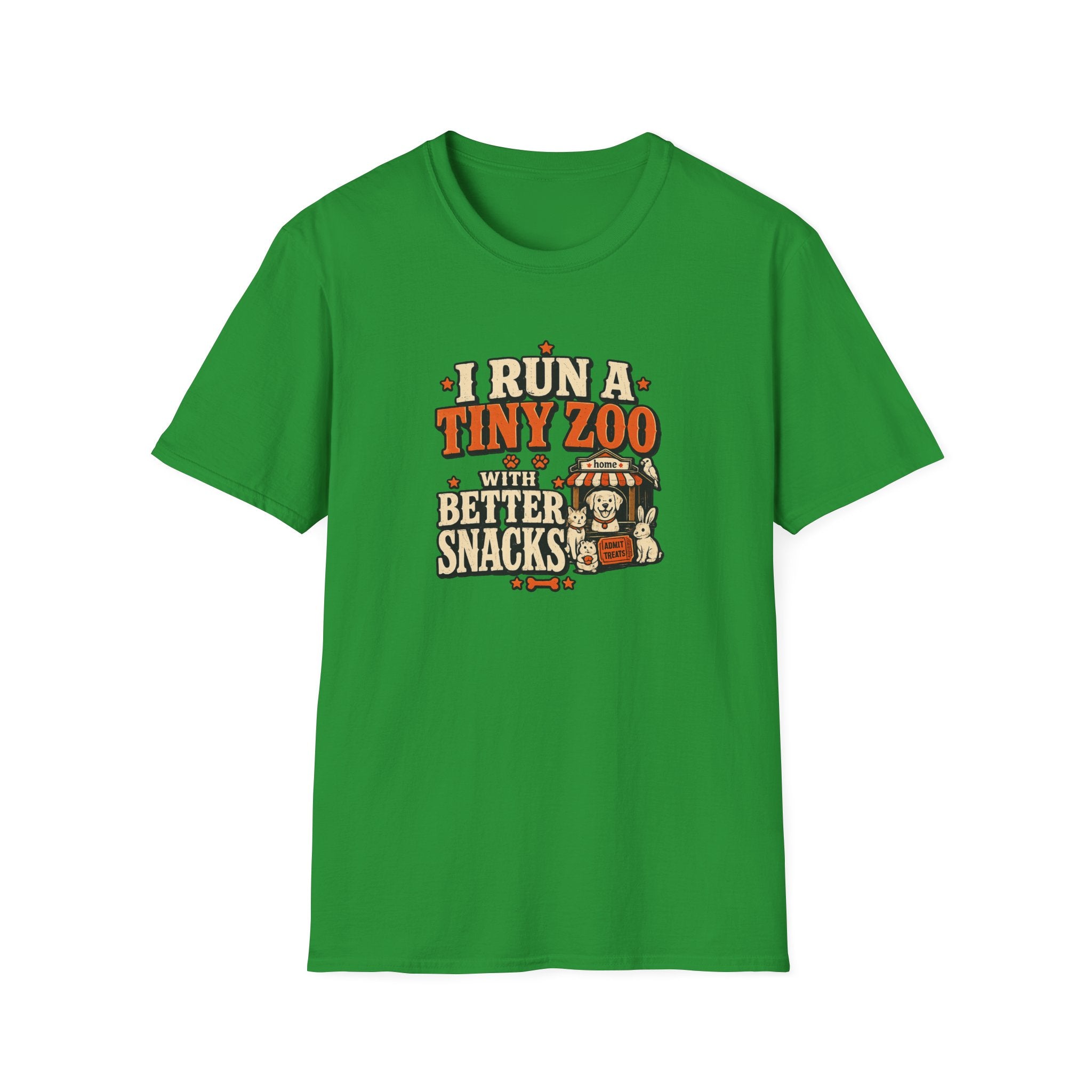 “I Run a Tiny Zoo With Better Snacks” Cute Animal Graphic Tee